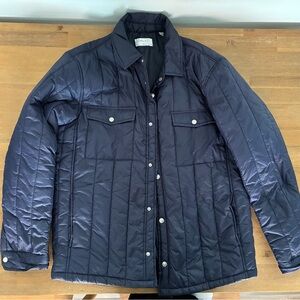 Brooks Brothers Dark Blue Quilted Shirt Jacket